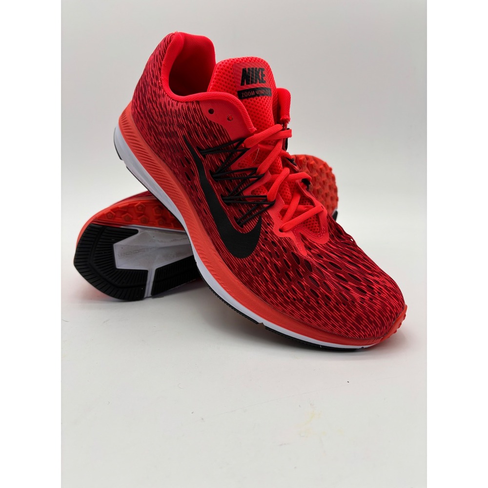 Nike Air Zoom Winflo 5 Mens Running Shoes Bright Crimson‎ Black Size 10